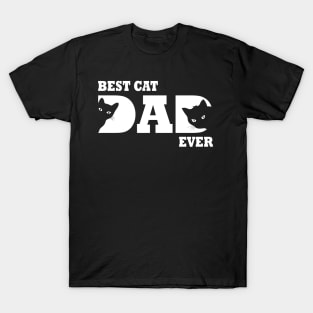 funny best cat dad ever T-Shirt